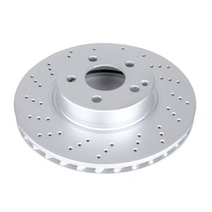Mercedes-Benz E500 Brake Rotor (1) - Front - PowerStop - Evolution High Carbon Geomet Coated - `04-`06