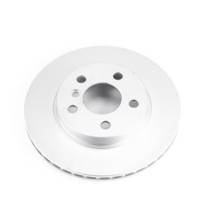 BMW i3 Brake Rotor (1) - Front - PowerStop - Evolution High Carbon Geomet Coated - Silver - `14-`19