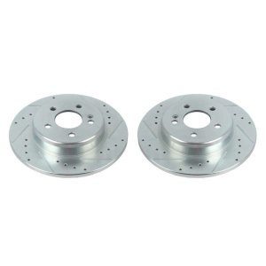 Mercedes-Benz C300 Brake Rotors (2) - Rear - PowerStop - Drilled & Slotted Evolution - `17-`18 Mercedes-Benz C300 Brake Rotors (2) - Rear - PowerStop - Drilled & Slotted Evolution - `17-`18