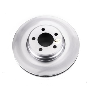 Land Rover Range Rover Brake Rotor (1) - Front - PowerStop - Evolution Coated, High Carbon, GEOMET 360 - Silver - `03-`05