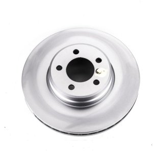 Land Rover Range Rover Brake Rotor (1) - Front - PowerStop - Evolution Coated, High Carbon, GEOMET 360 - Silver - `03-`05