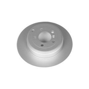 Land Rover Range Rover Brake Rotor (1) - Rear - PowerStop - Evolution Coated, High Carbon, GEOMET 360 - Silver - `03-`05