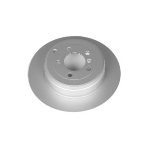 Land Rover Range Rover Brake Rotor (1) - Rear - PowerStop - Evolution Coated, High Carbon, GEOMET 360 - Silver - `03-`05