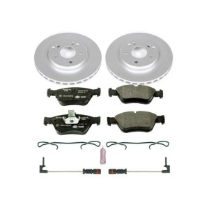 Mercedes-Benz C230 Brake Kit - Front - PowerStop - Genuine Geomet Coated Rotors + ECE-R90 Certified Pads - `99-`00 Mercedes-Benz C230 Brake Kit - Front - PowerStop - Genuine Geomet Coated Rotors + ECE-R90 Certified Pads - `99-`00