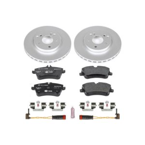 Mercedes-Benz C230 Brake Kit - Front - PowerStop - Genuine Geomet Coated Rotors + ECE-R90 Certified Pads - `02-`05 Mercedes-Benz C230 Brake Kit - Front - PowerStop - Genuine Geomet Coated Rotors + ECE-R90 Certified Pads - `02-`05
