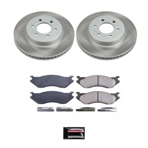 Audi A8 Quattro Brake Kit - Front + Rear - PowerStop - High-Carbon Coated Rotors + ECE-R90 Brake Pads - `03-`10