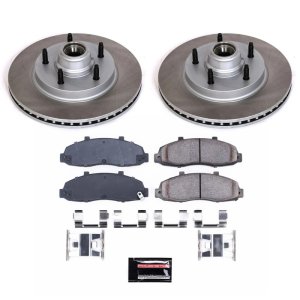 Mercedes-Benz E320 Brake Kit - Front + Rear - PowerStop - Euro-Stop High-Carbon Coated Rotors + ECE-R90 Brake Pads - `04-`05 Mercedes-Benz E320 Brake Kit - Front + Rear - PowerStop - Euro-Stop High-Carbon Coated Rotors + ECE-R90 Brake Pads - `04-`05