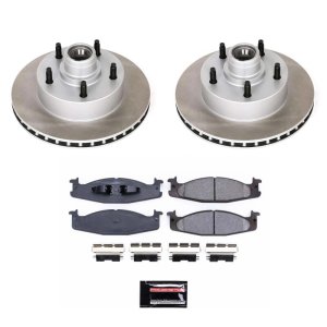 Mercedes-Benz E500 Brake Kit - Front + Rear - PowerStop - Euro-Stop High-Carbon Coated Rotors + ECE-R90 Brake Pads - `04-`05 Mercedes-Benz E500 Brake Kit - Front + Rear - PowerStop - Euro-Stop High-Carbon Coated Rotors + ECE-R90 Brake Pads - `04-`05