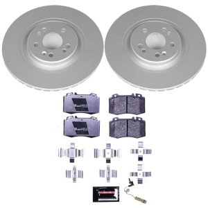 Mercedes-Benz ML55 AMG Brake Kit - Front - PowerStop - Genuine Geomet Coated Rotors + ECE-R90 Brake Pads - `00-`03 Mercedes-Benz ML55 AMG Brake Kit - Front - PowerStop - Genuine Geomet Coated Rotors + ECE-R90 Brake Pads - `00-`03