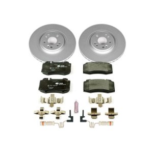 Mercedes-Benz ML55 AMG Brake Kit - Front - PowerStop - Genuine Geomet Coated Rotors + ECE-R90 Brake Pads - `00-`03