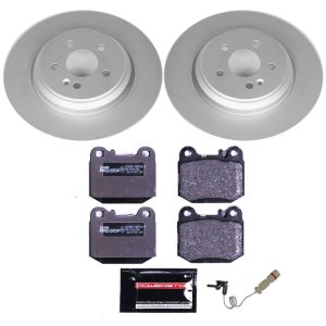 Mercedes-Benz ML430 Brake Kit - Rear - PowerStop - Genuine Geomet Coated Rotors + ECE-R90 Certified Pads - `00-`01