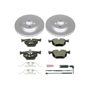 BMW 3 Series Brake Kit - Rear - PowerStop - Genuine Geomet Coated Rotors + ECE-R90 Certified Pads + Hardware - `01-`06