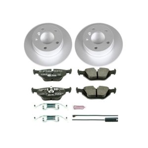 BMW Z3 Brake Kit - Rear - PowerStop - Euro-Stop, Genuine Geomet Coated Rotors + ECE-R90 Brake Pads - `96-`02
