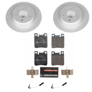Mercedes-Benz E320 Brake Kit - Rear - PowerStop - Euro-Stop Rotors + ECE-R90 Pads - `98-`03