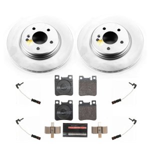 Mercedes-Benz C43 AMG Brake Kit - Rear - PowerStop - Euro-Stop Kit, Genuine Geomet Coated Rotors, ECE-R90 Pads - `98-`00 Mercedes-Benz C43 AMG Brake Kit - Rear - PowerStop - Euro-Stop Kit, Genuine Geomet Coated Rotors, ECE-R90 Pads - `98-`00