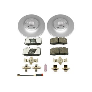 Mercedes-Benz CLS550 Brake Kit - Front - PowerStop - Genuine Geomet Coated Rotors + ECE-R90 Brake Pads - `08-`11 Mercedes-Benz CLS550 Brake Kit - Front - PowerStop - Genuine Geomet Coated Rotors + ECE-R90 Brake Pads - `08-`11