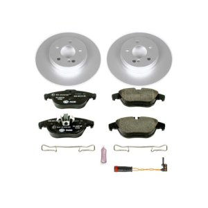 Mercedes-Benz GLK250 Brake Kit - Rear - PowerStop - Genuine Geomet Coated Rotors + ECE-R90 Brake Pads + Hardware Kit - `13-`15 Mercedes-Benz GLK250 Brake Kit - Rear - PowerStop - Genuine Geomet Coated Rotors + ECE-R90 Brake Pads + Hardware Kit - `13-`15