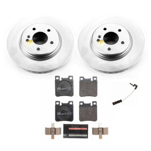 Mercedes-Benz E55 AMG Brake Kit - Rear - PowerStop - Genuine Geomet Coated Rotors + ECE-R90 Brake Pads - `99-`02 Mercedes-Benz E55 AMG Brake Kit - Rear - PowerStop - Genuine Geomet Coated Rotors + ECE-R90 Brake Pads - `99-`02
