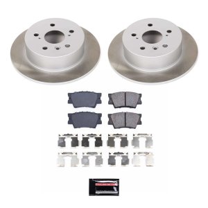 Mercedes-Benz C240 Brake Kit - Front + Rear - PowerStop - Euro-Stop High-Carbon Coated Rotors + ECE-R90 Brake Pads - `03-`05 Mercedes-Benz C240 Brake Kit - Front + Rear - PowerStop - Euro-Stop High-Carbon Coated Rotors + ECE-R90 Brake Pads - `03-`05