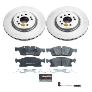 Mercedes-Benz GLE300d Brake Kit - Front - PowerStop - Genuine Geomet Coated Rotors + ECE-R90 Certified Pads + Hardware - 2016