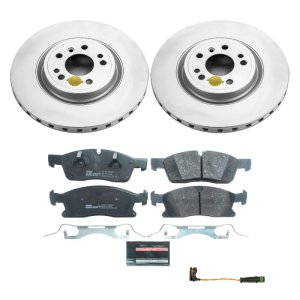 Mercedes-Benz GLE300d Brake Kit - Front - PowerStop - Genuine Geomet Coated Rotors + ECE-R90 Certified Pads + Hardware - 2016 Mercedes-Benz GLE300d Brake Kit - Front - PowerStop - Genuine Geomet Coated Rotors + ECE-R90 Certified Pads + Hardware - 2016