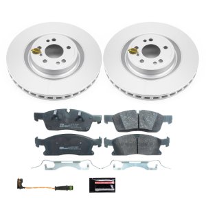 Mercedes-Benz GL350 Brake Kit - Front - PowerStop - Geomet Coated Rotors + ECE-R90 Certified Pads - `13-`16 Mercedes-Benz GL350 Brake Kit - Front - PowerStop - Geomet Coated Rotors + ECE-R90 Certified Pads - `13-`16