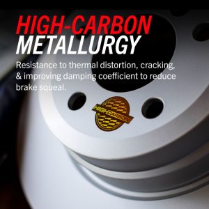 Land Rover Range Rover Brake Pads + Rotors - Front - PowerStop - Euro-Stop: GEOMET Coated Rotors + ECE-R90 Pads - `14-`17