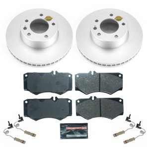 Mercedes-Benz G550 Brake Kit - Front - PowerStop - Genuine Geomet Coated Rotors + ECE-R90 Brake Pads - `09-`18 Mercedes-Benz G550 Brake Kit - Front - PowerStop - Genuine Geomet Coated Rotors + ECE-R90 Brake Pads - `09-`18