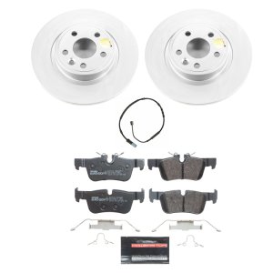 BMW i3 Brake Kit - Rear - PowerStop - Genuine Geomet Coated Rotors, ECE-R90 Brake Pads - `14-`20 BMW i3 Brake Kit - Rear - PowerStop - Genuine Geomet Coated Rotors, ECE-R90 Brake Pads - `14-`20