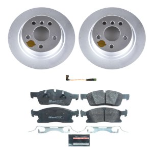 Mercedes-Benz GLE350 Brake Kit - Front - PowerStop - Genuine Geomet Coated Rotors + ECE-R90 Brake Pads - 2018 Mercedes-Benz GLE350 Brake Kit - Front - PowerStop - Genuine Geomet Coated Rotors + ECE-R90 Brake Pads - 2018