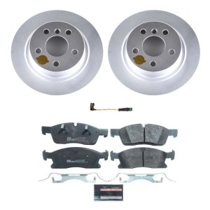 Mercedes-Benz GLE350 Brake Kit - Front - PowerStop - Genuine Geomet Coated Rotors + ECE-R90 Brake Pads - 2018