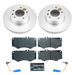 Mercedes-Benz G550 Brake Kit - Front - PowerStop - Genuine Geomet Coated Rotors + ECE-R90 Certified Pads - `09-`18 Mercedes-Benz G550 Brake Kit - Front - PowerStop - Genuine Geomet Coated Rotors + ECE-R90 Certified Pads - `09-`18
