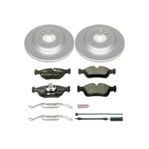 BMW Z3 Brake Kit - Front - PowerStop - Genuine Geomet Coated Rotors + ECE-R90 Certified Pads - `01-`02