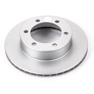 Toyota Tacoma Brake Rotor (1) - Front - PowerStop - Evolution Geomet Coated - Silver - `95-`04