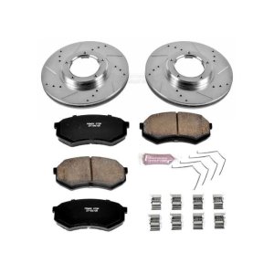 Toyota Tacoma Brake Kit - Front - PowerStop - Drilled & Slotted Rotors + Carbon-Fiber Ceramic Pads - `95-`04 Toyota Tacoma Brake Kit - Front - PowerStop - Drilled & Slotted Rotors + Carbon-Fiber Ceramic Pads - `95-`04