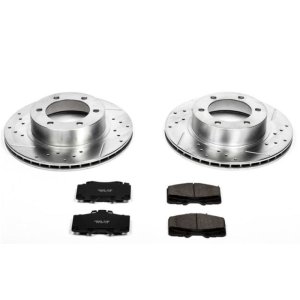 Toyota 4Runner Brake Kit - Front - PowerStop - Drilled & Slotted Rotors + Carbon-Fiber Ceramic Pads - `95-`02 Toyota 4Runner Brake Kit - Front - PowerStop - Drilled & Slotted Rotors + Carbon-Fiber Ceramic Pads - `95-`02