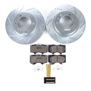 Toyota 4Runner Brake Kit - Front - PowerStop - Drilled & Slotted Rotors + Carbon-Fiber Ceramic Pads - `03-`09 Toyota 4Runner Brake Kit - Front - PowerStop - Drilled & Slotted Rotors + Carbon-Fiber Ceramic Pads - `03-`09
