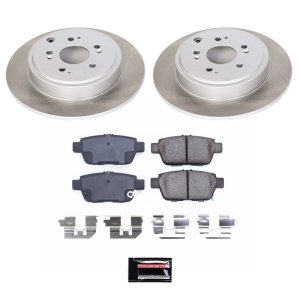 Honda Accord Brake Kit - Front + Rear - PowerStop - Drilled & Slotted Rotors + Carbon-Fiber Ceramic Pads - `03-`07 Honda Accord Brake Kit - Front + Rear - PowerStop - Drilled & Slotted Rotors + Carbon-Fiber Ceramic Pads - `03-`07