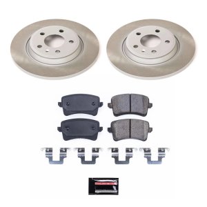 Cadillac Escalade Brake Kit - Front + Rear - PowerStop - Drilled & Slotted Rotors + Carbon-Fiber Ceramic Pads - `02-`06