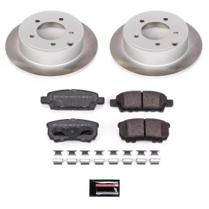 Jeep Wrangler Brake Kit - Front + Rear - PowerStop - Drilled & Slotted Rotors + Carbon-Fiber Ceramic Pads - `03-`06 Jeep Wrangler Brake Kit - Front + Rear - PowerStop - Drilled & Slotted Rotors + Carbon-Fiber Ceramic Pads - `03-`06
