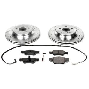 Mercedes-Benz S500 Brake Kit - Rear - PowerStop - Drilled & Slotted Rotors + Carbon-Fiber Ceramic Pads - `03-`06 Mercedes-Benz S500 Brake Kit - Rear - PowerStop - Drilled & Slotted Rotors + Carbon-Fiber Ceramic Pads - `03-`06