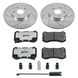 BMW Z3 Brake Kit - Rear - PowerStop - Drilled & Slotted Rotors + Carbon-Fiber Ceramic Pads - `98-`02
