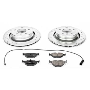 BMW Z3 Brake Kit - Rear - PowerStop - Drilled & Slotted Rotors + Carbon-Fiber Ceramic Pads - `98-`02