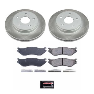 Audi A8 Quattro Brake Kit - Front + Rear - PowerStop - Drilled & Slotted Rotors + Carbon-Fiber Ceramic Pads - `03-`10