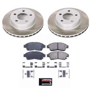 Mercedes-Benz E320 Brake Kit - Front + Rear - PowerStop - Drilled & Slotted Rotors + Carbon-Fiber Ceramic Pads - `04-`05 Mercedes-Benz E320 Brake Kit - Front + Rear - PowerStop - Drilled & Slotted Rotors + Carbon-Fiber Ceramic Pads - `04-`05