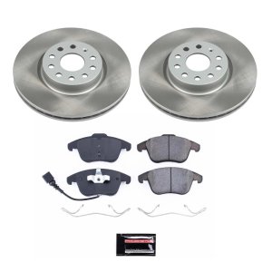 Mercedes-Benz E500 Brake Kit - Front + Rear - PowerStop - Drilled & Slotted Rotors + Carbon-Fiber Ceramic Pads - `03-`06 Mercedes-Benz E500 Brake Kit - Front + Rear - PowerStop - Drilled & Slotted Rotors + Carbon-Fiber Ceramic Pads - `03-`06