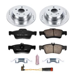 Mercedes-Benz E320 Brake Kit - Rear - PowerStop - Z23 Evolution Sport + Drilled & Slotted Rotors + Carbon-Fiber Ceramic Pads - `03-`09 Mercedes-Benz E320 Brake Kit - Rear - PowerStop - Z23 Evolution Sport + Drilled & Slotted Rotors + Carbon-Fiber Ceramic Pads - `03-`09