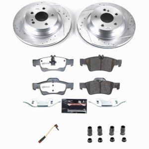 Mercedes-Benz CLS400 Brake Kit - Rear - PowerStop - Drilled & Slotted Rotors + Carbon-Fiber Ceramic Pads - `15-`17 Mercedes-Benz CLS400 Brake Kit - Rear - PowerStop - Drilled & Slotted Rotors + Carbon-Fiber Ceramic Pads - `15-`17