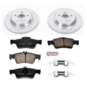 Mercedes-Benz S430 Brake Kit - Rear - PowerStop - Z23 Evolution Sport Brake Upgrade Kit - `03-`06 Mercedes-Benz S430 Brake Kit - Rear - PowerStop - Z23 Evolution Sport Brake Upgrade Kit - `03-`06