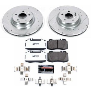 Mercedes-Benz CLS550 Brake Kit - Front - PowerStop - Drilled & Slotted Rotors + Carbon-Fiber Ceramic Pads - `08-`11 Mercedes-Benz CLS550 Brake Kit - Front - PowerStop - Drilled & Slotted Rotors + Carbon-Fiber Ceramic Pads - `08-`11